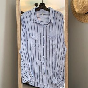 BP. | Perfect Stripe Shirt, 1X Plus
